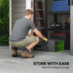 2-Piece Cantilever Offset Patio Umbrella Base Weight Set, 231 lb Heavy Duty Fillable Outdoor Offset Umbrella Weights with Easy-Fill Spouts for Water or Sand for Garden, Backyard, Black