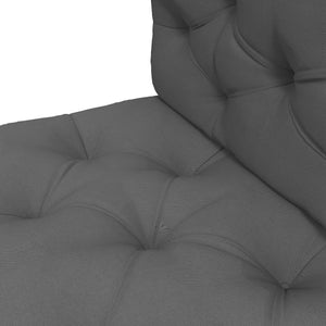 2 Seater Outdoor Seat Cushions Back Cushion for Pallet, Water Repellent Seat Pads, Charcoal Grey