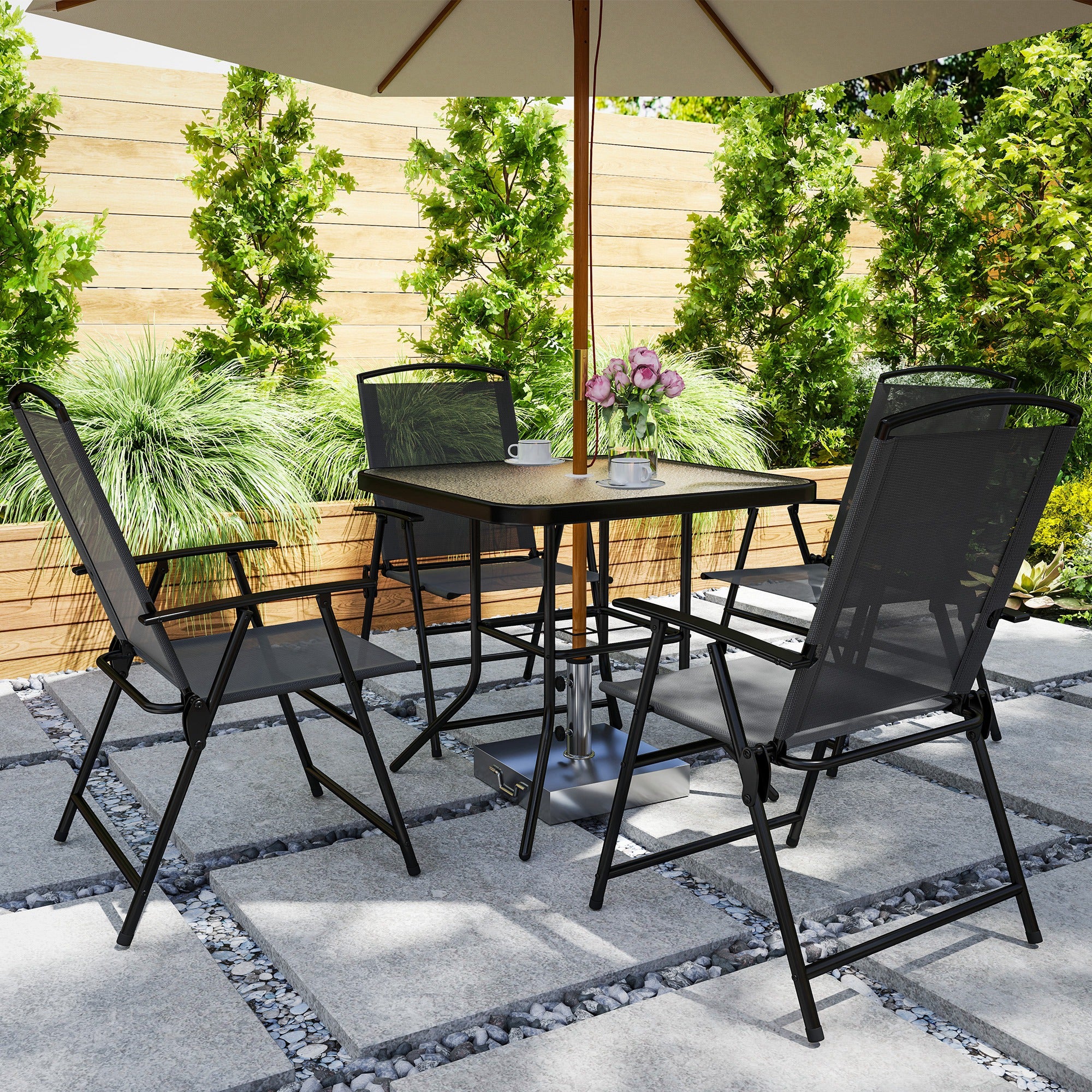 Garden Walmart Patio Dining Sets With Umbrella Patio Furniture