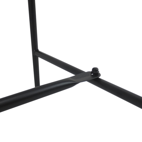 Garden Bench, 2 Seater Outdoor Patio Bench, Metal Garden Loveseat with Slatted Seat, 200 KG Capacity for Park Balcony Porch, 107 x 55.5 x 92 cm, Black