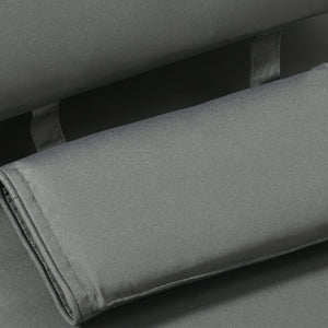 Outdoor Garden Patio Folding High Back Chair Cushion Replacement Seat Pad - Grey