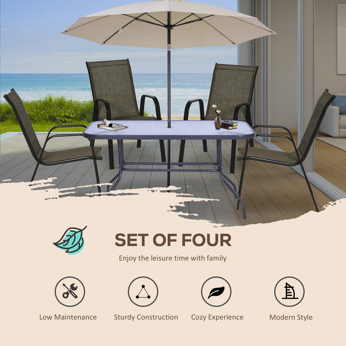 Set of 4 Patio Dining Chairs Stackable Armrest Outdoor Chairs for for Set of 4 Patio Dining Chairs Stackable Armrest Outdoor Chairs for for