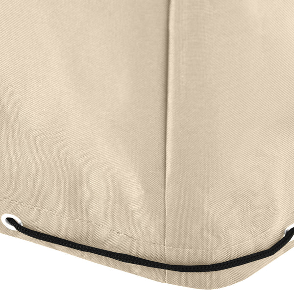 Patio Furniture Covers, Waterproof, Windproof and Anti-UV 300D Oxford Fabric Large Outdoor Furniture Cover for Outdoor Sectional Sofa Set, 97" x 65" x 26", Beige