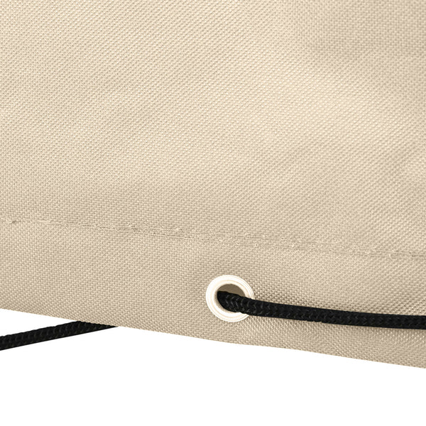 Patio Furniture Covers, Waterproof, Windproof and Anti-UV 300D Oxford Fabric Large Outdoor Furniture Cover for Outdoor Sectional Sofa Set, 97" x 65" x 26", Beige