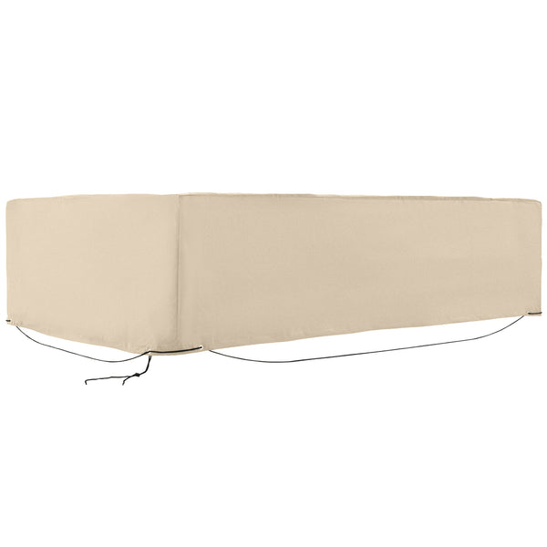 Patio Furniture Covers, Waterproof, Windproof and Anti-UV 300D Oxford Fabric Large Outdoor Furniture Cover for Outdoor Sectional Sofa Set, 97" x 65" x 26", Beige