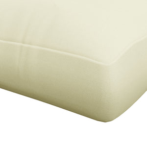 2 Seater 5" Thick Outdoor Seat Cushions with Back Cushion for Pallet, Loveseat Outdoor Furniture Cushions, Fade-Resistant Replacement Patio Cushions, Cream White