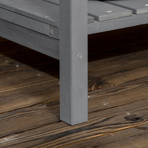 Wooden Herb Planter with 8 Pocket, Raised Bed Container Garden Planter Boxes, 110L x 46W x 76Hcm, Dark Grey