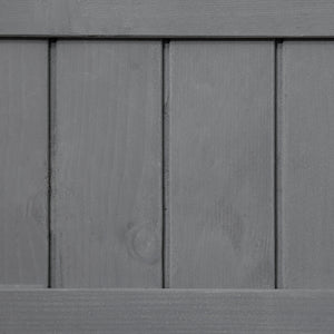 Wooden Herb Planter with 8 Pocket, Raised Bed Container Garden Planter Boxes, 110L x 46W x 76Hcm, Dark Grey