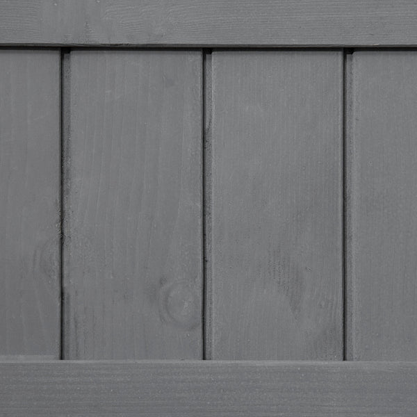 Wooden Herb Planter with 8 Pocket, Raised Bed Container Garden Planter Boxes, 110L x 46W x 76Hcm, Dark Grey