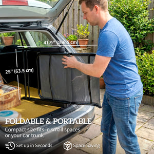 Folding Patio Chairs Set of 2, Reclining Outdoor Chair with 33.5" High Back, Retractable Footrest, 5-Position Outdoor Recliner Lounge Chairs for Lawn Yard Beach, Dark Grey