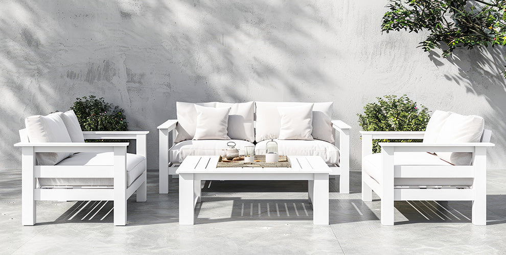 Modern vs. Rustic Outdoor Style: Which Fits Your Home? - Minimalist Modern Patio Furniture Sets