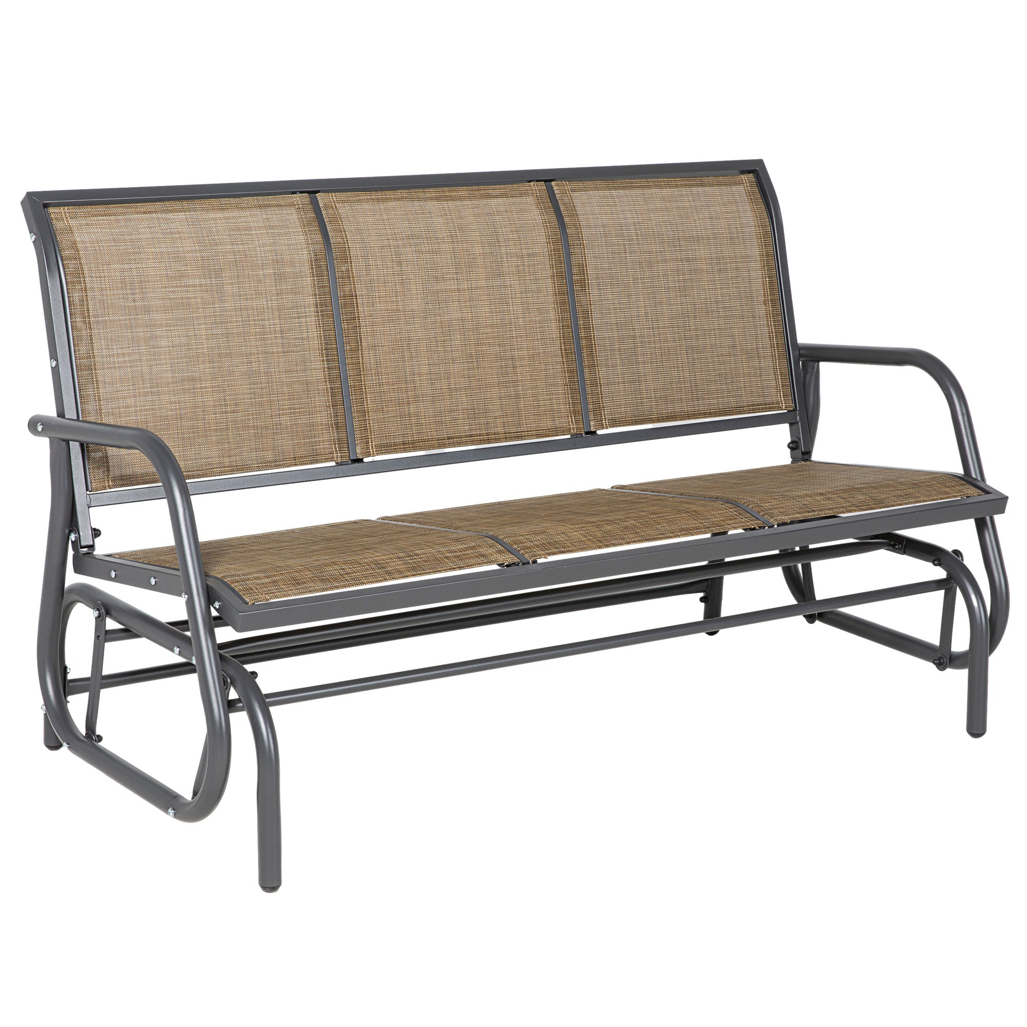 Outsunnny 3-Seat Outdoor Glider Chair, Patio Glider Outdoor