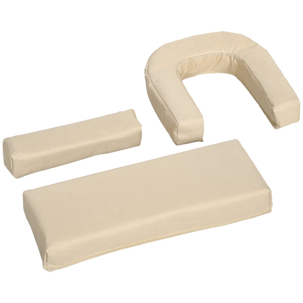 2PCS Adjustable Outdoor Lounge Chair, Garden Folding Chaise Lounge with Face Hole Reclining Tanning Chair Seat, Folding Camping Beach Lounging Bed w/ Head Support, Beige