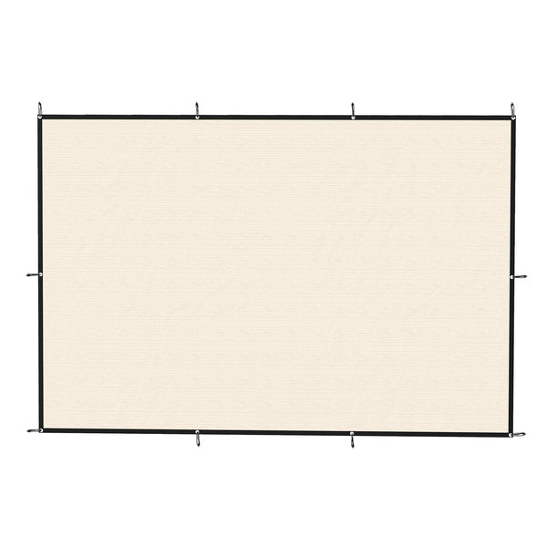 Sun Shade Sail, 2 x 3 m Rectangle Sunscreen Awning Canopy with Stainless Steel Eyelets and Bungee Cords, UV Protection Shade Sail  for Outdoors, Garden, Patio, Beige