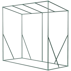 6.6' x 2.5' x 5.5' Walk-in Greenhouse Patio Hot House Plants Flowers Herbs Tomato Grow with Steel Frame Door Window Garden Balcony Patio Green