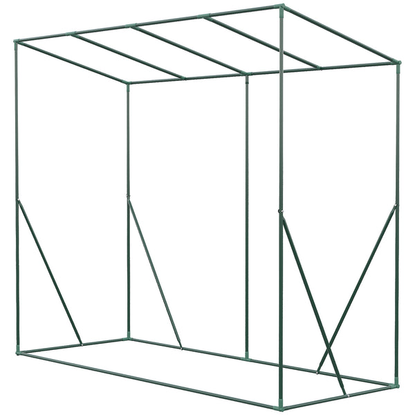 6.6' x 2.5' x 5.5' Walk-in Greenhouse Patio Hot House Plants Flowers Herbs Tomato Grow with Steel Frame Door Window Garden Balcony Patio Green