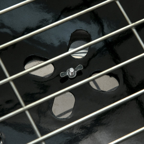 Portable Kettle Charcoal Grill BBQ Smoker with Cover, Outdoor Round Barbecue with Lid, Thermometer, Turner, Knife, Clip, Storage Shelf, & Wheels for Party Patio Garden