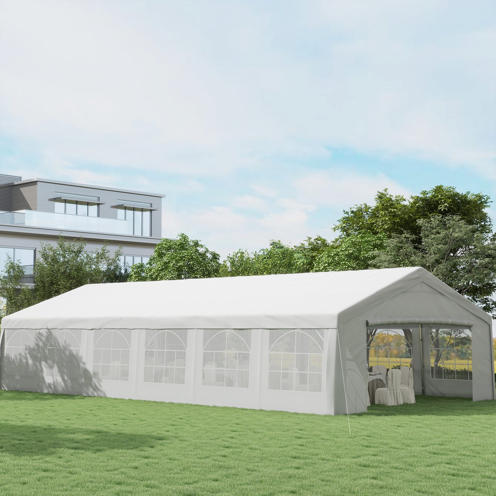 Outsunny 20' x 40' Heavy-duty Wedding Party Tent with Sidewalls