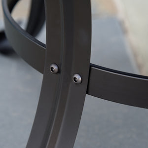 21.7" x 21.7" x 19.7" Outdoor Fire Pit with Mesh Lid, Wood Burner, Log Burning Bowl with Poker for Patio, Backyard, Black