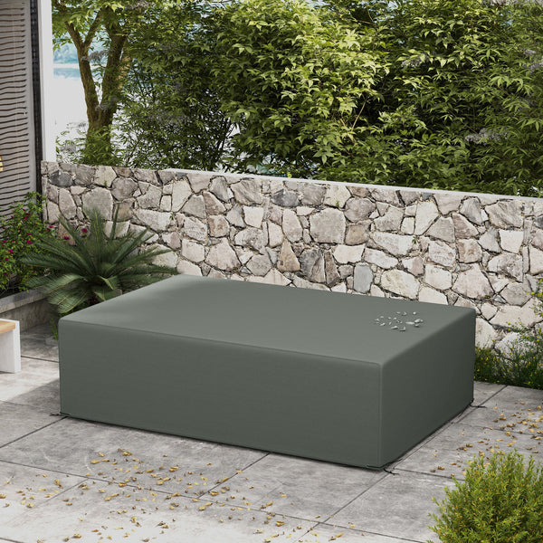 Patio Furniture Covers, Waterproof, Windproof and Anti-UV 300D Oxford Fabric Large Outdoor Furniture Cover for Outdoor Sectional Sofa Set, 97" x 65" x 26", Dark Grey