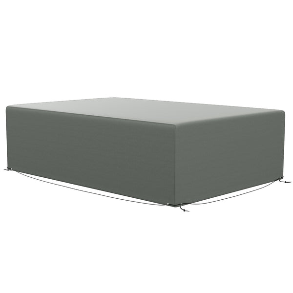 Patio Furniture Covers, Waterproof, Windproof and Anti-UV 300D Oxford Fabric Large Outdoor Furniture Cover for Outdoor Sectional Sofa Set, 97" x 65" x 26", Dark Grey