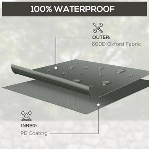 Patio Furniture Covers, Waterproof, Windproof and Anti-UV 300D Oxford Fabric Large Outdoor Furniture Cover for Outdoor Sectional Sofa Set, 97" x 65" x 26", Dark Grey