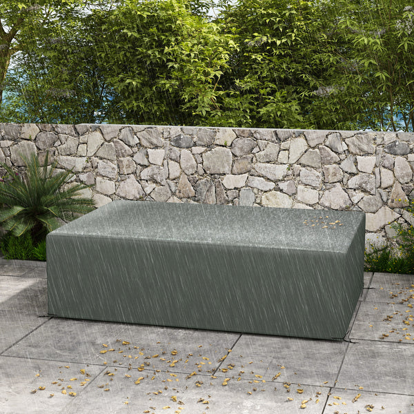 Patio Furniture Covers, Waterproof, Windproof and Anti-UV 300D Oxford Fabric Large Outdoor Furniture Cover for Outdoor Sectional Sofa Set, 97" x 65" x 26", Dark Grey