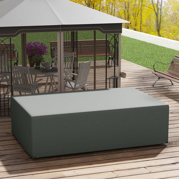 Patio Furniture Covers, Waterproof, Windproof and Anti-UV 300D Oxford Fabric Large Outdoor Furniture Cover for Outdoor Sectional Sofa Set, 97" x 65" x 26", Dark Grey