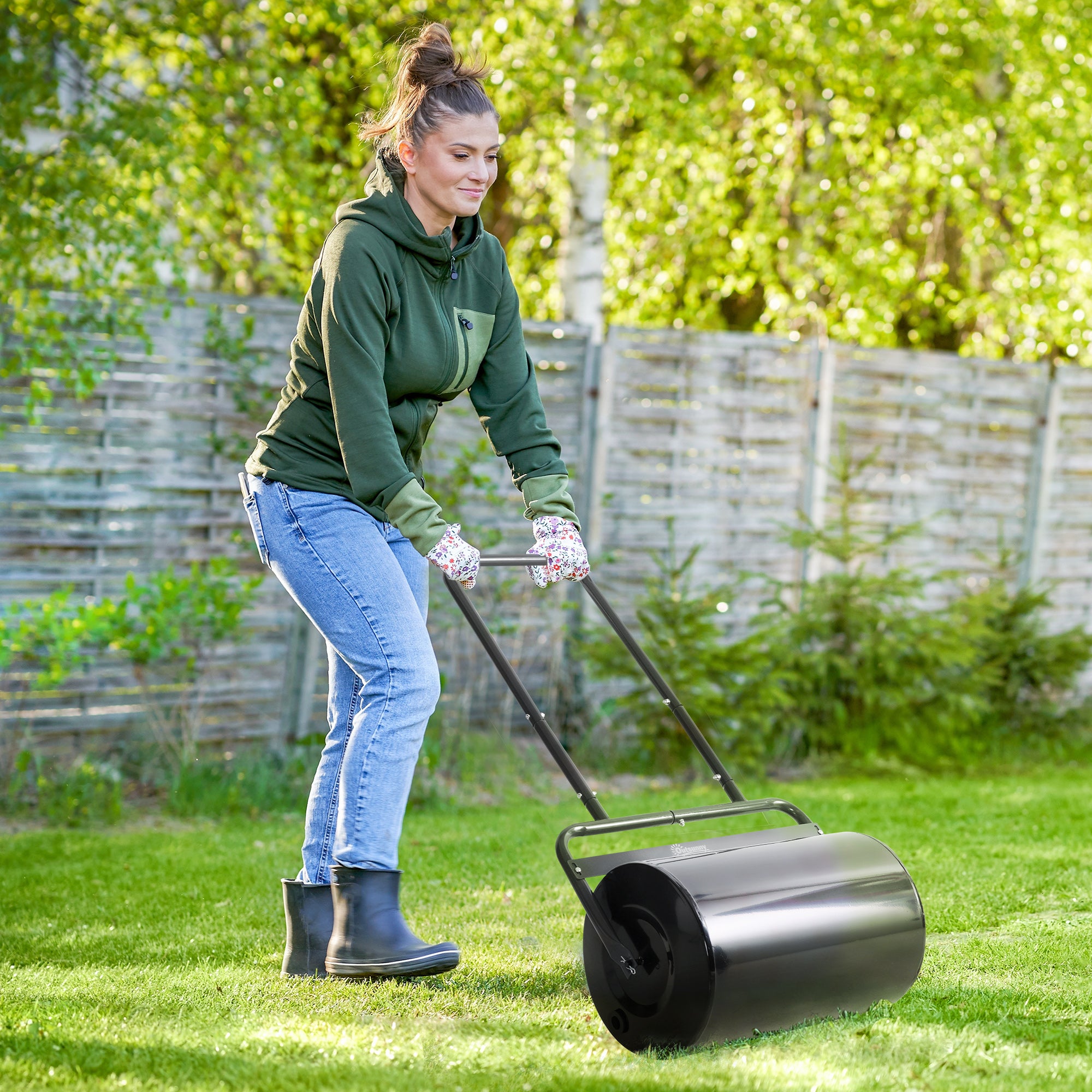 Outsunny Lawn Roller - Thumbnail 4