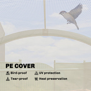 Foldable Small Greenhouse, Portable Green House with Zipper Door, PE Base, Mini Greenhouse for Garden Patio, 200 x 80 x 164 cm, Green