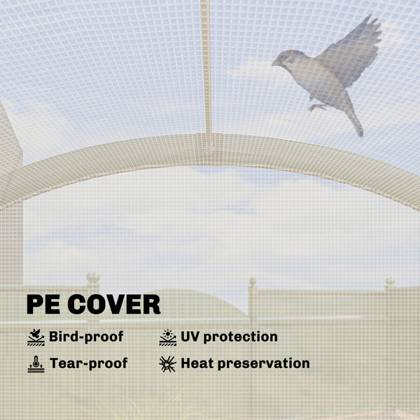 Foldable Small Greenhouse, Portable Green House with Zipper Door, PE Base, Mini Greenhouse for Garden Patio, 200 x 80 x 164 cm, Green