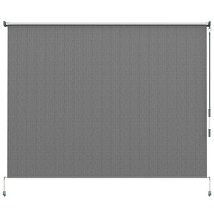 8'W x 6'H Roller Shades, Outdoor Blinds Cordless Roll Up Shade for Porch Balcony Gazebo, Dark Grey