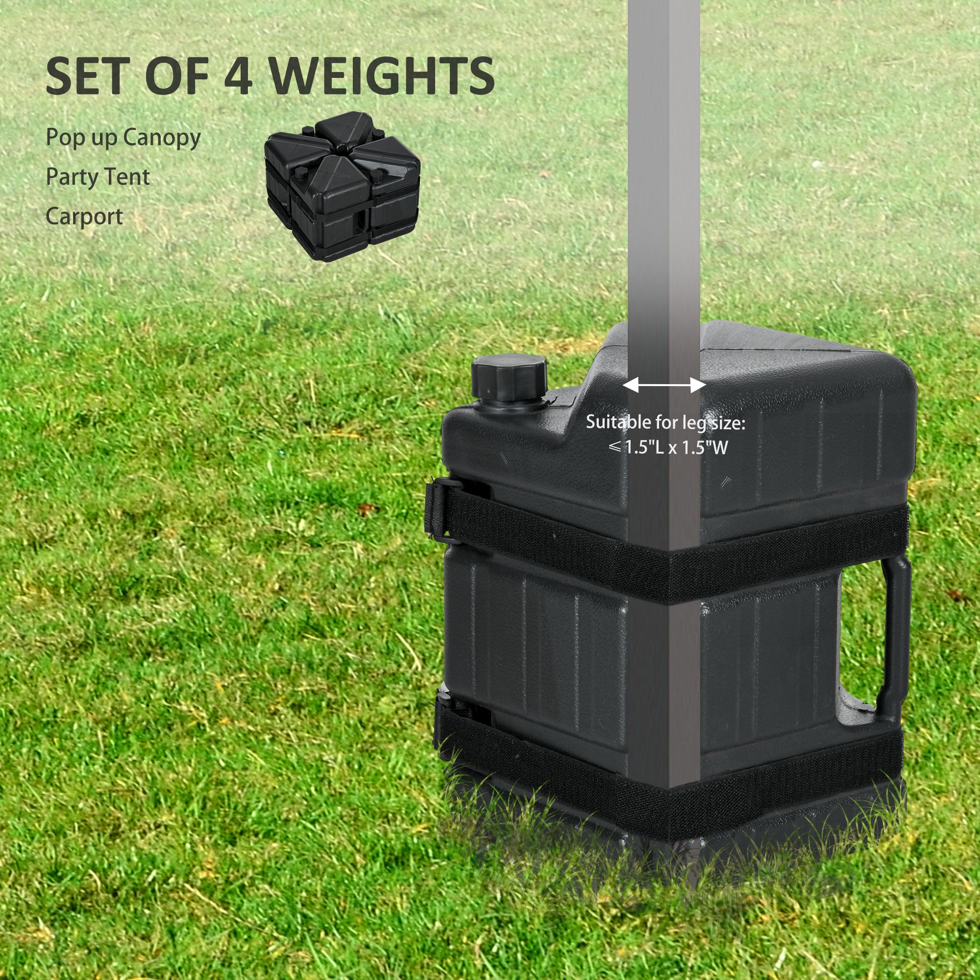 weights for a tent Outsunny Heavy-Duty Canopy Weights: Secure Your Tent with Ease