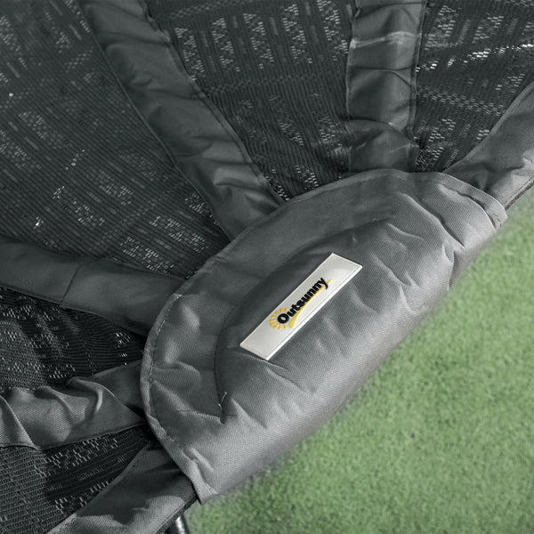 Outdoor Hanging Chair, Swing Chair with Metal Stand, Thick Padded Cushion, Foldable Basket and Side Pocket, for Indoor and Outdoor, Charcoal Grey