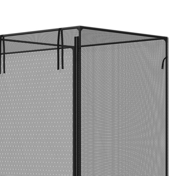 6' x 3' x 5' Crop Cage, Plant Protection Tent with Zippered Doors for Vegetable Garden, Backyard, Black