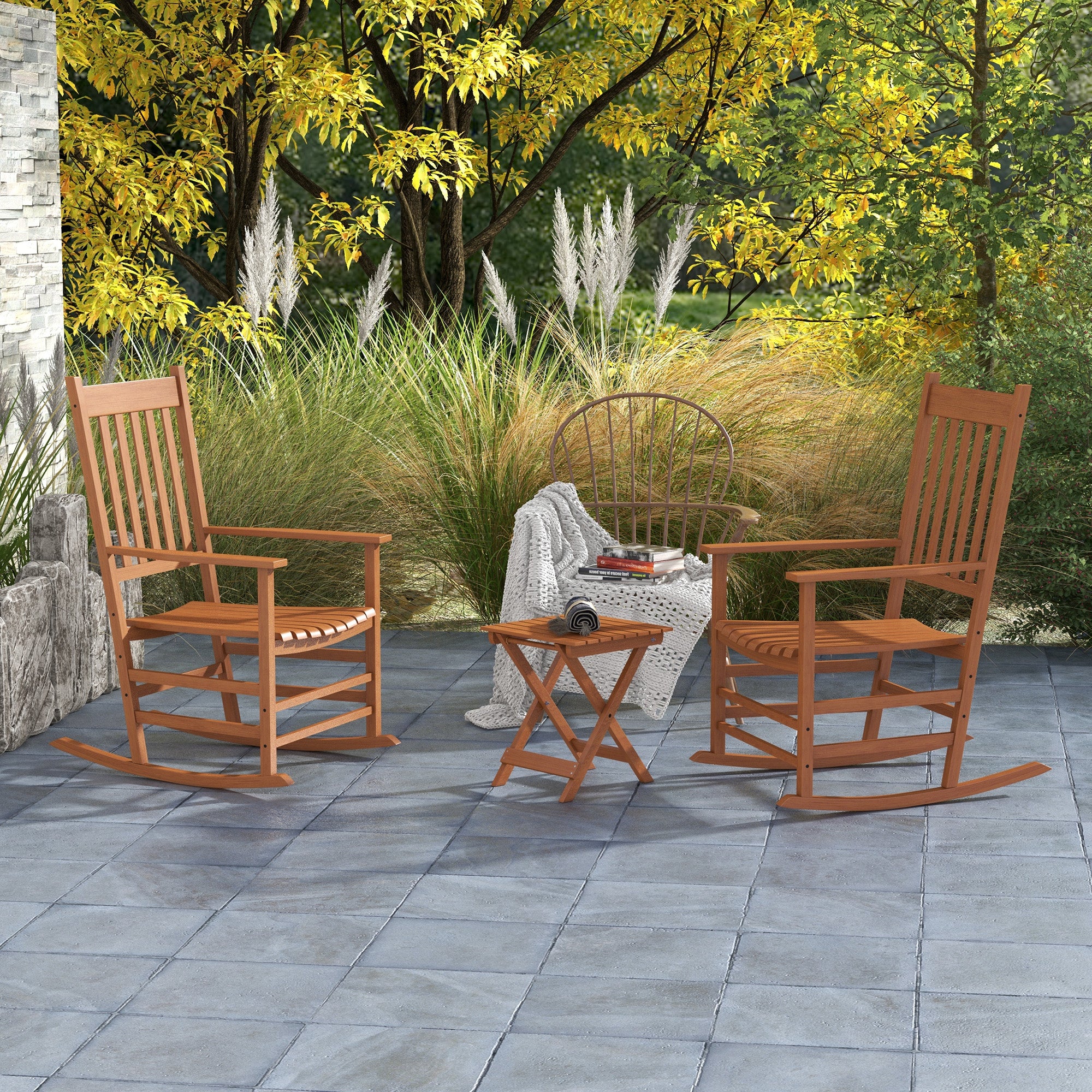 Outsunny Rocking Chair - Thumbnail 3