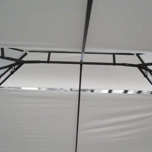 10' x 13' Outdoor Gazebo, Double Roof Patio Gazebo Canopy Shelter with Screen Decorate Corner Frame for Garden, Lawn, Backyard and Deck, White