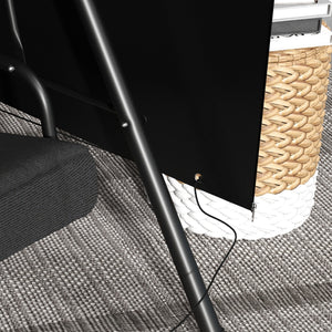 3-Seater Patio Swing Cover, Outdoor Garden Furniture Protection, Hammock Glider Cover, Waterproof Dustproof Windproof, 85" x 61" x 59", Black