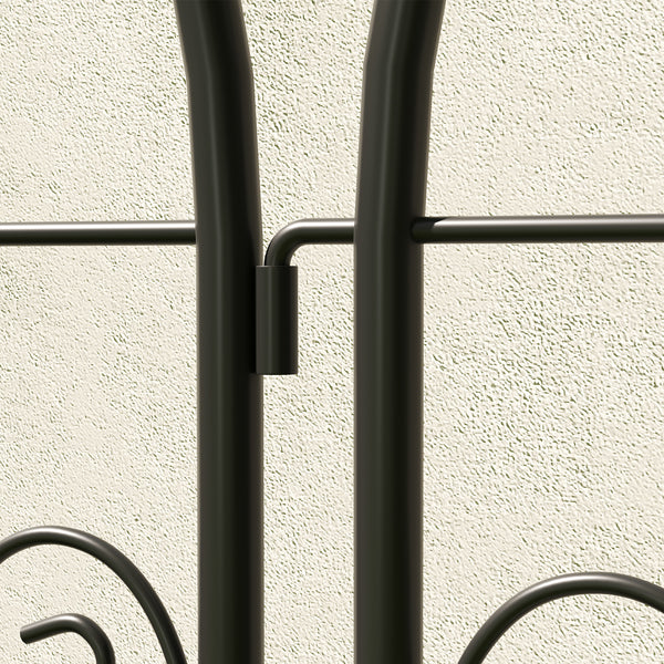 Set of 2 Metal Garden Trellis, Decorative Trellis Panels for Climbing Outdoor Plants, Vegetables, Vines, Flowers, 180 x 50 cm, Bird Design