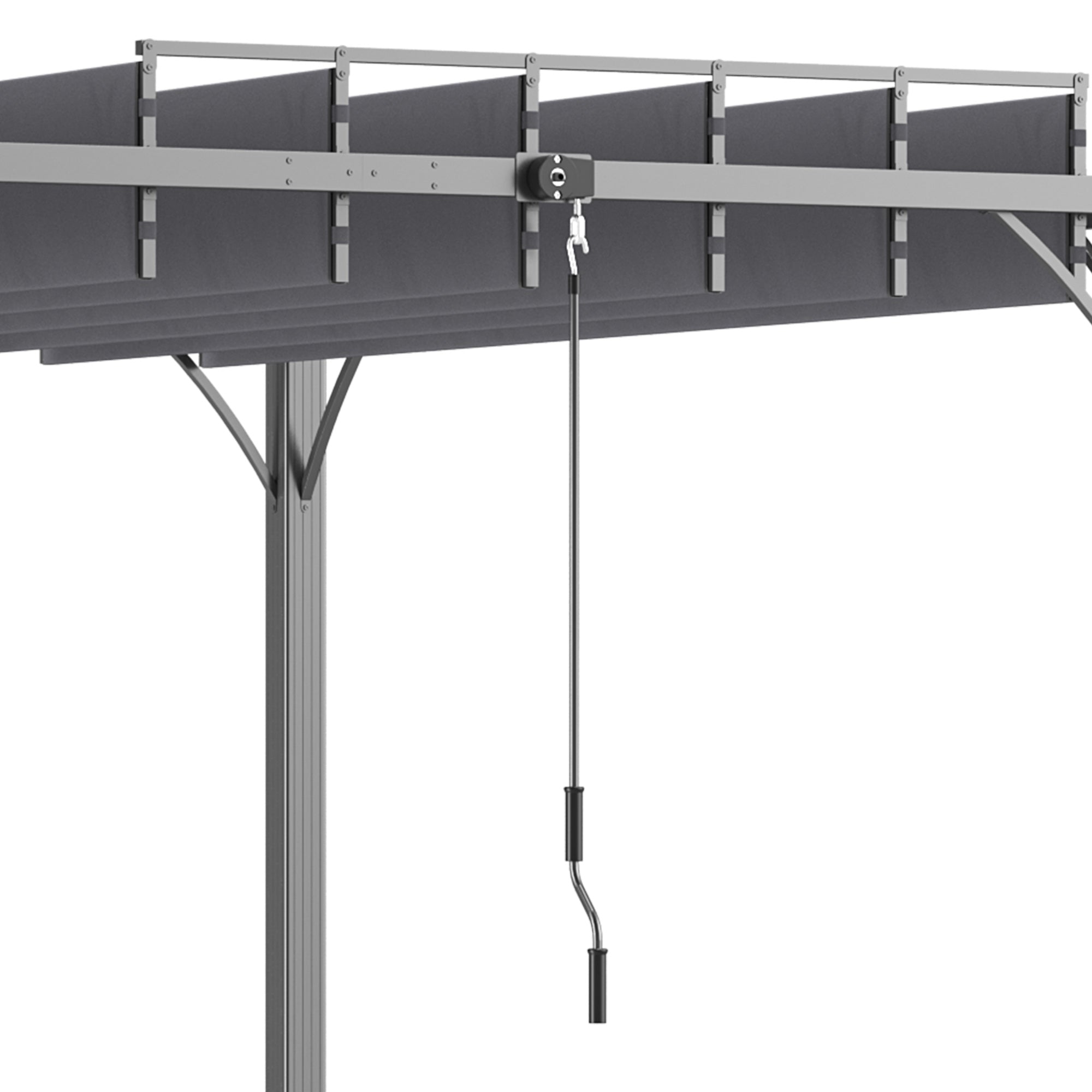 Outsunny 12.8' x 9.7' Outdoor Pergola with Retractable Roof and