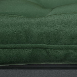 6-Piece Patio Chair Cushions Pillows, Seat Replacement Patio Cushions Set with Ties, Button Tufted for Indoor Outdoor Garden Furniture, Dark Green