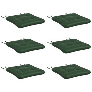 6-Piece Patio Chair Cushions Pillows, Seat Replacement Patio Cushions Set with Ties, Button Tufted for Indoor Outdoor Garden Furniture, Dark Green
