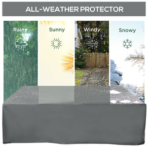 Patio Furniture Covers Waterproof, 600D Heavy Duty Oxford Outdoor Patio Cover, UV-Resistant Outdoor Lounge Chair Cover, 80.7" x 75.6" x 24", Grey