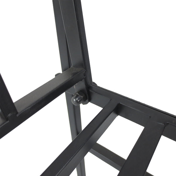 Garden Bench, 2 Seater Outdoor Patio Bench, Metal Garden Loveseat with Arch for Vines and Climbing Plants for Outdoor Space, Black