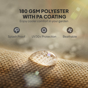 2 Pcs 16 x 4ft Pergola Canopy Replacement, UV Protection Pergola Shade Cover, Easy to Install, for 10 x 10ft Pergola, Cover ONLY, Sand