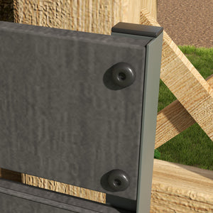 Raised Garden Bed with Trellis for Climbing Plants, 35.6" x 15" x 70.9" Planter Box with Self Draining Gap, Freestanding Trellis Planter for Outdoor, Patio, Dark Grey