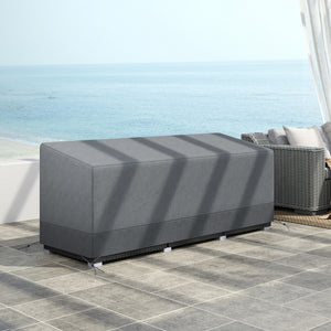 Patio Furniture Covers Waterproof for 3 Seater Sofa Bistro Set, 600D Heavy Duty Oxford Outdoor Patio Cover, UV-Resistant Sectional Couch Cover, 75" x 28.3" x 29.9", Grey