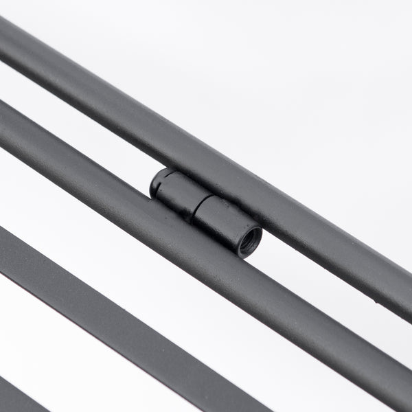 Folding Potting Bench Table, Metal Garden Workstation, Work Bench with Large Built-in Bag with Cover, 5 Hanging Hooks & Storage Shelf, Leaf Pattern