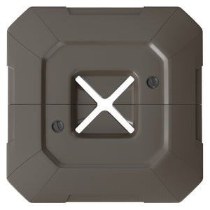 2-Piece Cantilever Offset Patio Umbrella Base Weight Set, 231 lb Heavy Duty Fillable Outdoor Offset Umbrella Weights with Easy-Fill Spouts for Water or Sand for Garden, Backyard, Brown