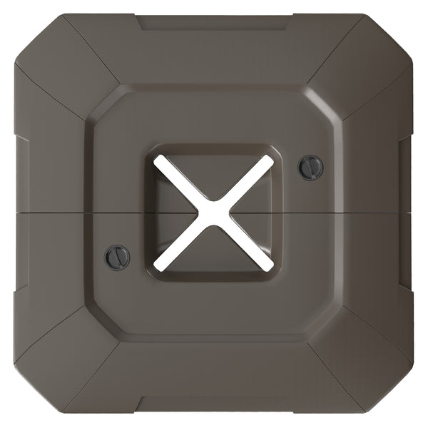 2-Piece Cantilever Offset Patio Umbrella Base Weight Set, 231 lb Heavy Duty Fillable Outdoor Offset Umbrella Weights with Easy-Fill Spouts for Water or Sand for Garden, Backyard, Brown